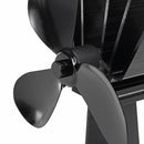 EQ2-BK(3BL) Heat Powered Wood Stove Fan Silent Eco-Friendly Fireplace Fan for Wood Log Burner