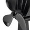 EQ2-BK(3BL) Heat Powered Wood Stove Fan Silent Eco-Friendly Fireplace Fan for Wood Log Burner
