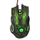 HXSJ H700 Fire Bird 6D 5500 DPI Colorful Backlight Wired Portable Optique Gaming Mouse