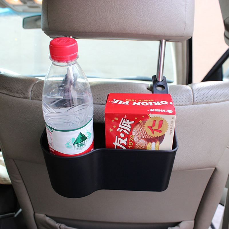 SHUNWEI Soft PP Car Seat Back Storage Box Hanging Organizer Phone Drink Holder Blcak/ Beige