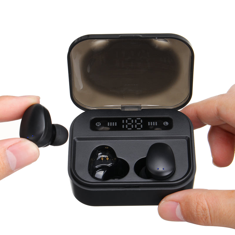 bluetooth 5.0 Digital Display Earbuds TWS Wireless Stereo Earphone HiFi Touch Headset With 3600mAh Charging Box