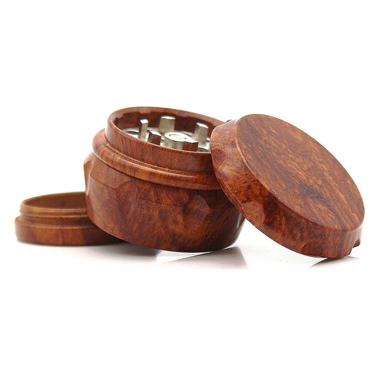 Environmental Protection Resin Imitated Wood Grain Herb Grinder Wood Grinder Imitated Sandalwood C igarette Grinder