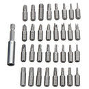 33pcs Security Tamper Proof Torx Hex Star Bit Set Magnetic Holder Screwdriver Bits