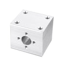T8 Nut Aluminum Alloy Silver Housing Bracket with 2Pcs Screws for 3D Pritner Lead Screw