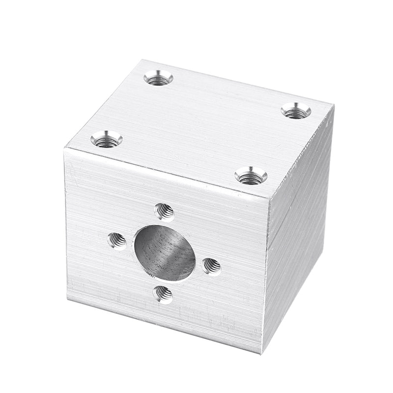 T8 Nut Aluminum Alloy Silver Housing Bracket with 2Pcs Screws for 3D Pritner Lead Screw