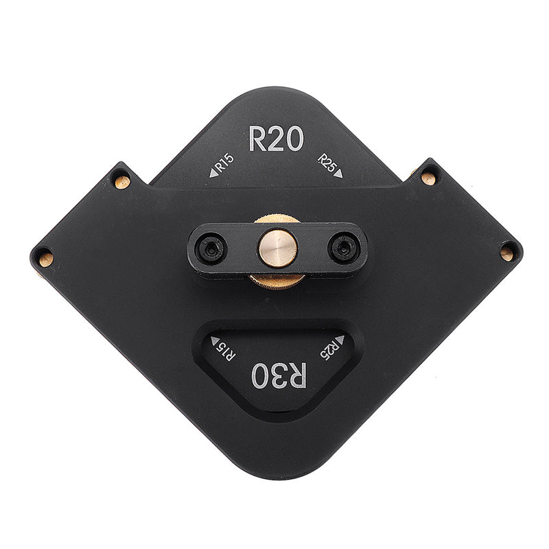 Aluminum Alloy 4 In 1 Router Table Corner Jig Radius Template R15 R20 R25 R30 Woodworking Quick Router Corner Radius Jig