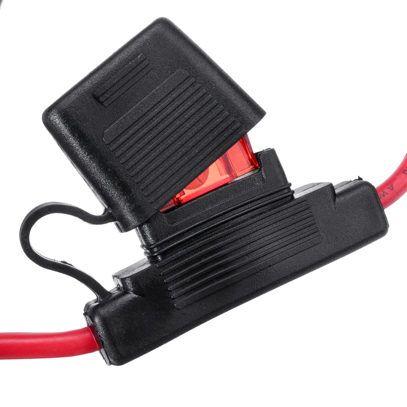 50A Maxi Car Fuse with Weatherproof Holder 8AWG (8B&S) Wire Dual Battery for Car