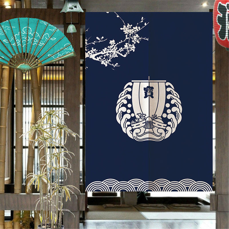 Japanese Noren Door Curtains Drape Tapestry Bar Kitchen Bath Room Divider Decor