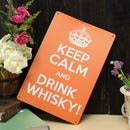 Drink Whisky Sheet Metal Drawing Metal Painting Tin Pub Wall Tavern Poster Sign