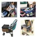 Child Car Rear Trunk Storage Net  Waterproof Play Snack Tray Table Storage Rack Toys Infant Stroller Holder