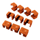 10Pcs Coffee Silicone Case for Hotend Heating Block Protective Cover 280 for 3D Printer