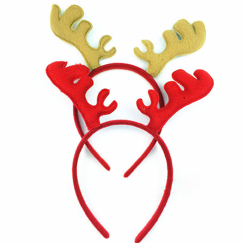 Christmas Headband Antlers Ear Hair Hoop Christmas Party Hair Accessories Deer Hair Buckle Decorati