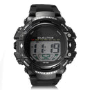 SKMEI 1129 Men Waterproof Sport Army Alarm Date Solar Power Black Wrist Watch Digital Watch