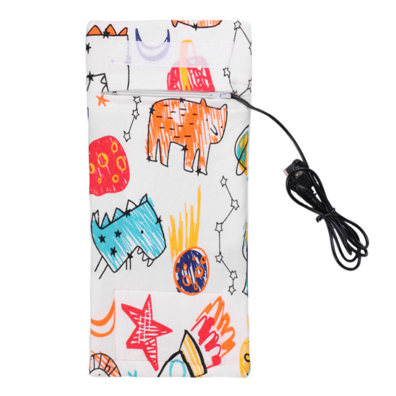 KCASA USB Baby Bottle Bag Warmer Portable Milk Travel Cup Warmer Heater Infant Feeding Bottle Bag Storage Cover Insulation Thermostat Bags