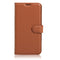 Litchi PU Leather Flip Card Slots Bracket Wallet Case for Samsung Galaxy A8 Plus 2018