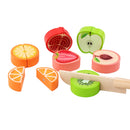 Fruit Number Math Sorting Puzzles Blocks Toys Counting Stacker Wooden Educational Toys