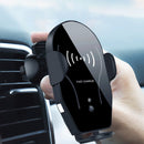 Bakeey 10W Qi Wireless Fast Charger Infrared Sensor Auto Lock Car Holder Stand for iPhone XS XR Mobile Phone