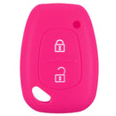 2 Button Soft Silicone Smart Key Fob Case Cover for Renault Kangoo Master Trafic