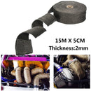 15mx5cmx2mm Exhaust Header Pipe Wrap Shields Turbo Heat Manifold Header Insulation