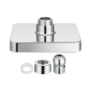 Automatic Square Shower Head Home Bathroom Rainfall Polished 7 Colors Auto Changing LED Light