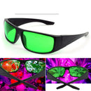 Eye-Protection Plant LED Goggles Anti-glare Anti-UV Green Lens Glasses for Greenhouse