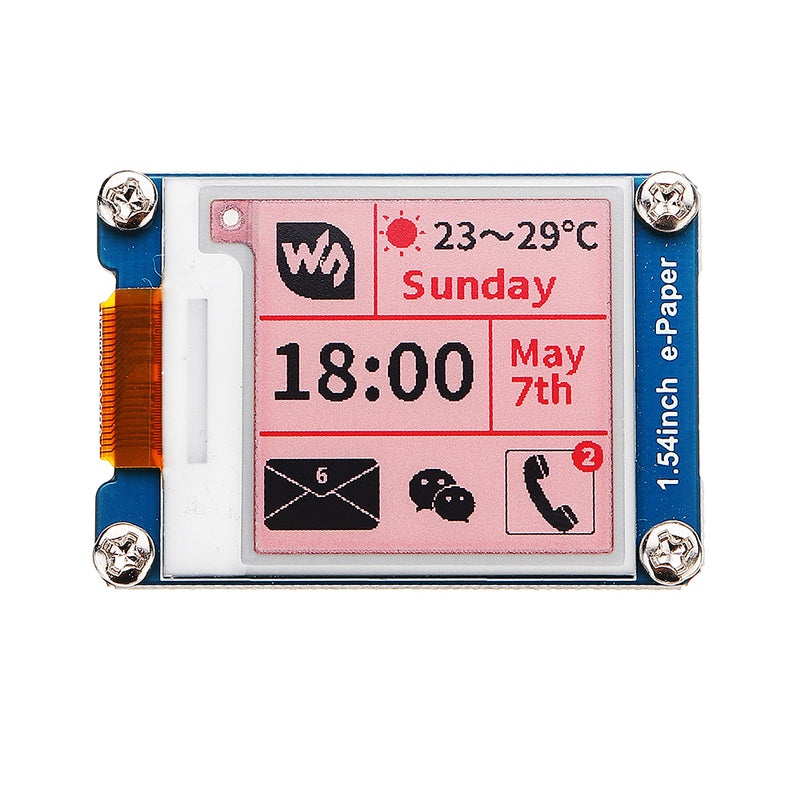 1.54 Inch E-ink Screen Display e-Paper Module SPI Support Partial Refresh For Raspberry Pi