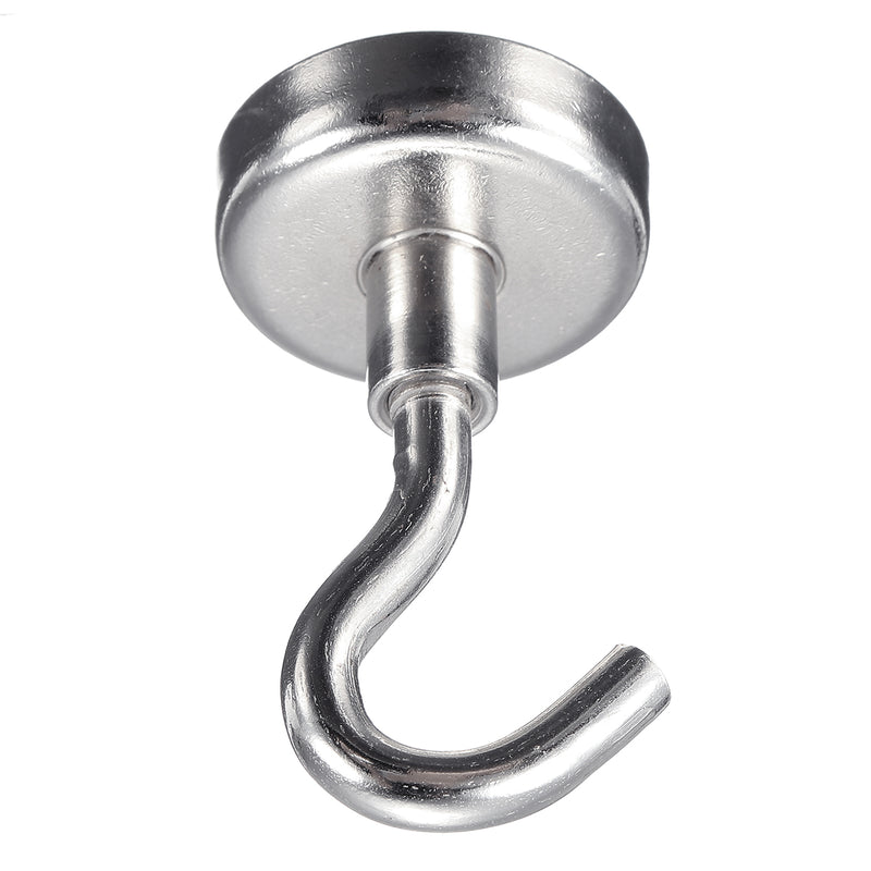 6pcs 25mm Rare Earth Neodymium Magnet 22kg Magnetic Hanging Hooks Holder