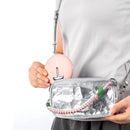 Jordan&Judy Portable Travel Makeup Mirror USB Rechargeable LED Mirrors With Storage Bag