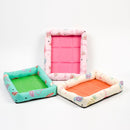 Loskii Summer Pet Cooling Mat Dog Mats Pet Bed for Puppy Teddy Cushion House