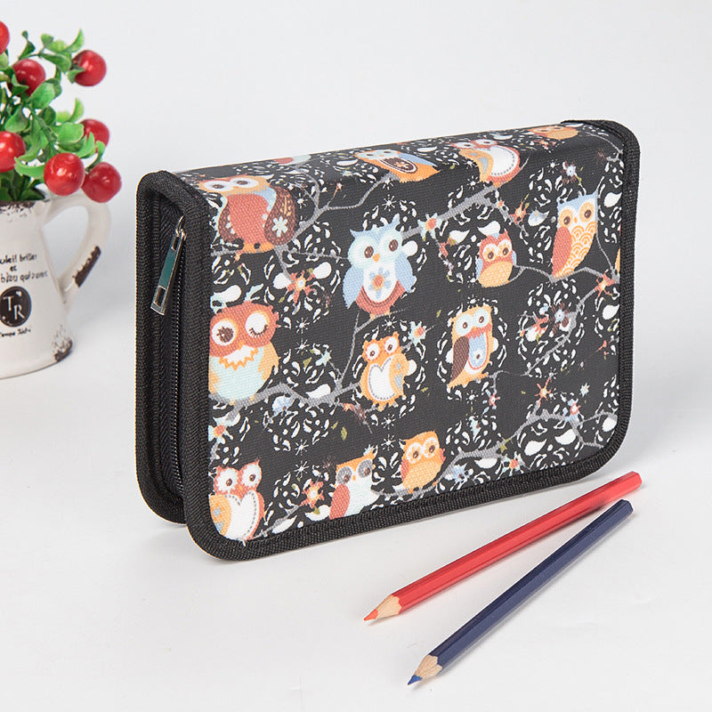 WAM PC-02 39 Slots School Pencils Case Large Capacity Pencil Bag Pouch Multi layer Brush Pocket