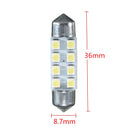 36mm 8 SMD White DC12V LED Festoon Dome Light Door Interior Lamp Bulbs C5W