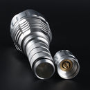 1Pcs Sand Silver Color Convoy L2 DIY 18650/26650 Extension Tube Flashlight Body Host Without LED & Driver