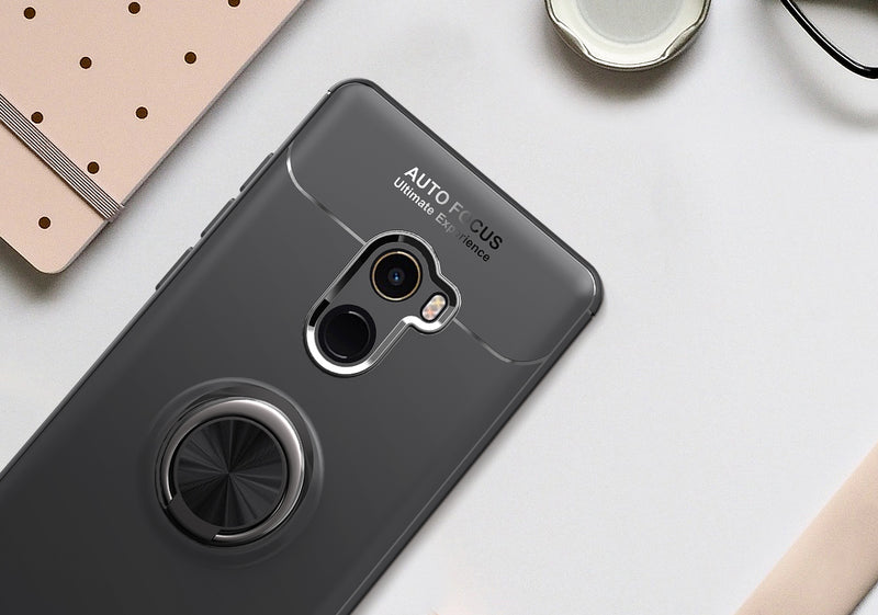 Bakeey 360 Adjustable Metal Ring Kickstand Magnetic PC Protective Case for Xiaomi Mi MIX 2
