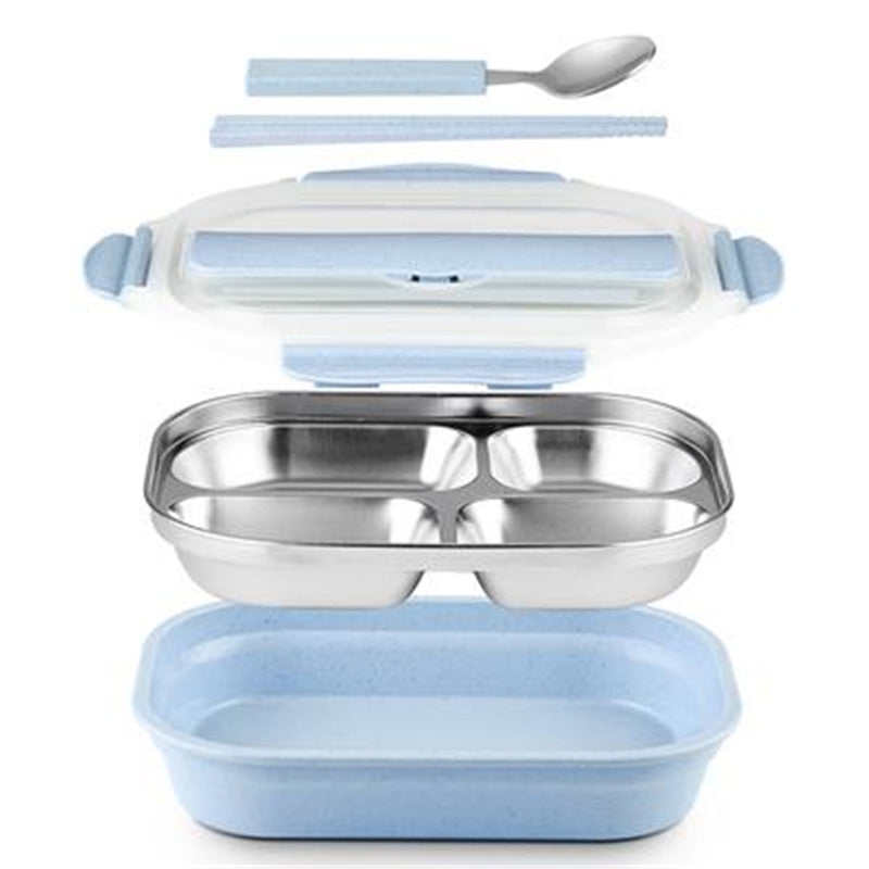 Thermal Insulated Stainless Steel Lunch Box Picnic Bento Food Storage Container