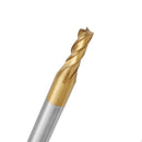 Drillpro 10pcs Titanium Coating 1.5-6.0mm HSS 4 Flute End Mill Cutter 6mm Shank CNC Drill Bits