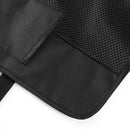 Black Oxford Car Seat Back Storage Bag Multi-Pocket with 4 USB Ports Universal