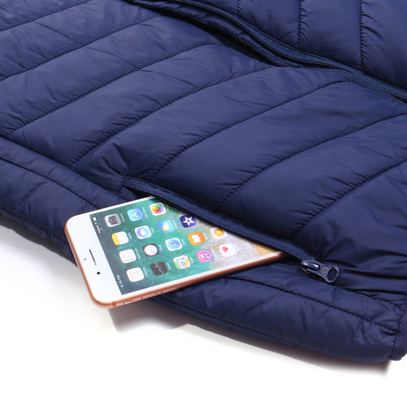 Electric USB Winter Heated Warm Vest Men Women 5 Heating Pads Coat Jacket Clothing