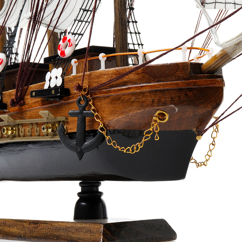 20'' 50cm LED Wooden Craft Nautical Sailor Ship Sailing Boat Sailboat Model Decorations