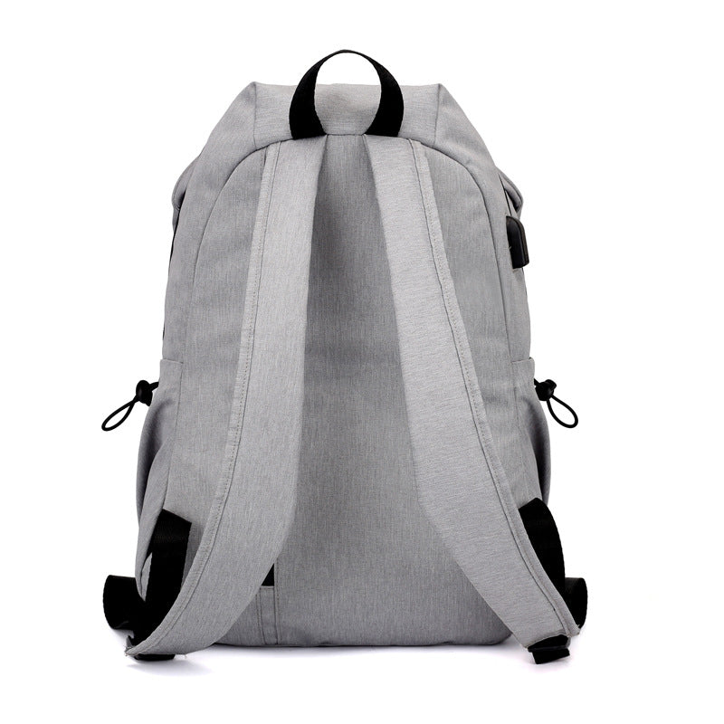 FLAME HORSE Laptop Bag Water-repellent USB Charging Simple Casual Business Travel Backpack