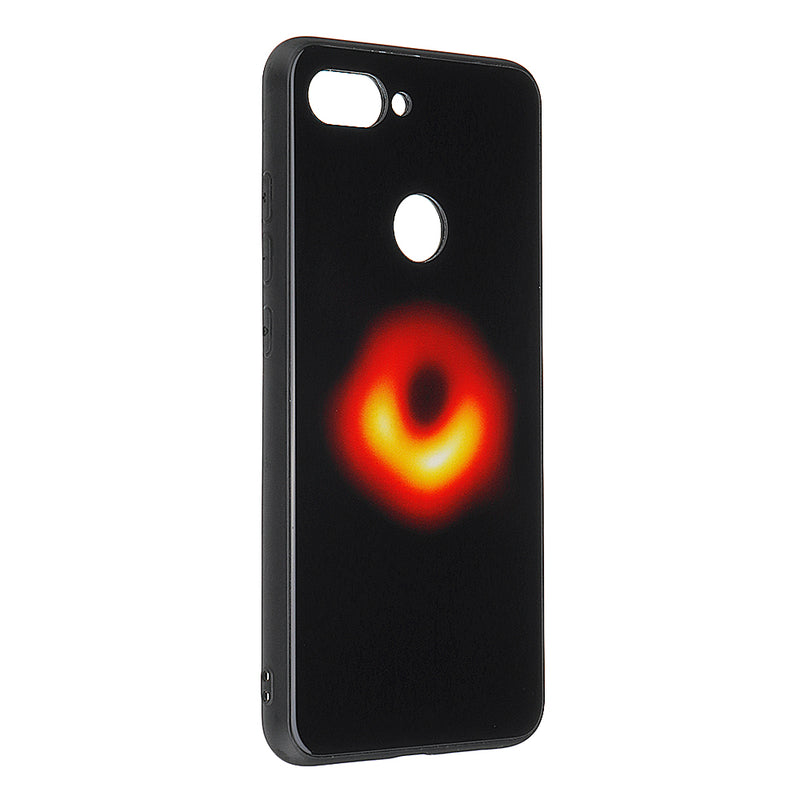 Bakeey Black Holes Collapsar Tempered Glass&Soft TPU Protective Case For Xiaomi Mi 8 Lite