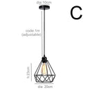 Industrial Vintage Metal Cage Hanging Ceiling Pendant Light Lighting Holder Shade