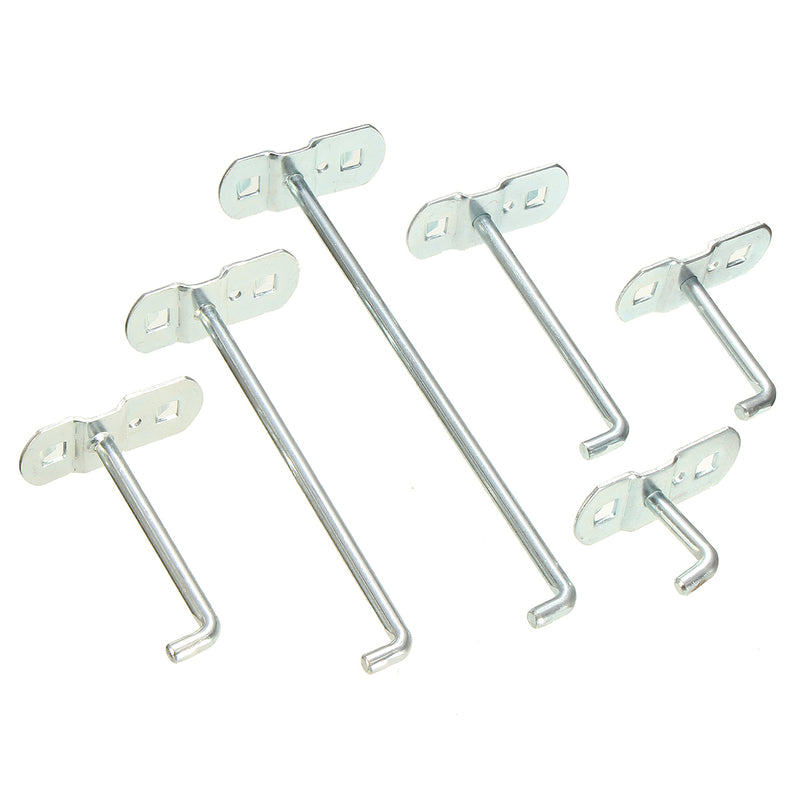 Strong Steel Slotted Storage Panel Pegboard Hook Assortment Hanger