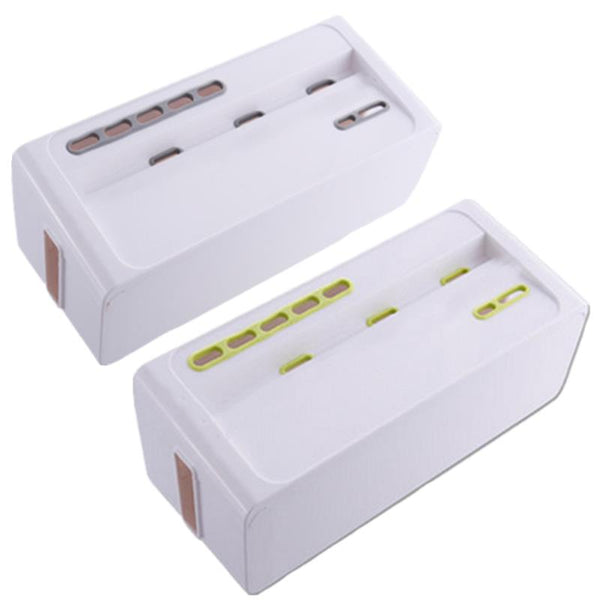 1pcs Desktop Power Strip Cord Storage Boxes Organizer Safety Socket Outlet Board Container Wire Collection Cables Case