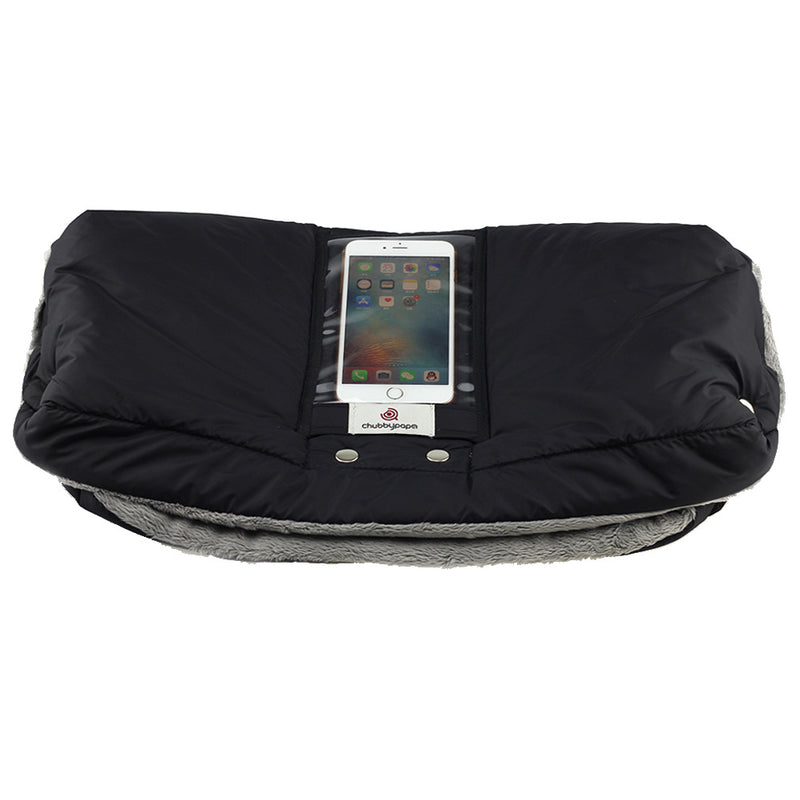 Baby Stroller Pushchair Glove With Touch Screen Phone Pocket Waterproof