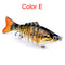 ZANLURE 10cm Mini Fishing Hard Bait Artificial Swimbait Fish Seven Knotted Fish Simulation Adult Fishing Outdoor Fun 15.5g Fishing Lure
