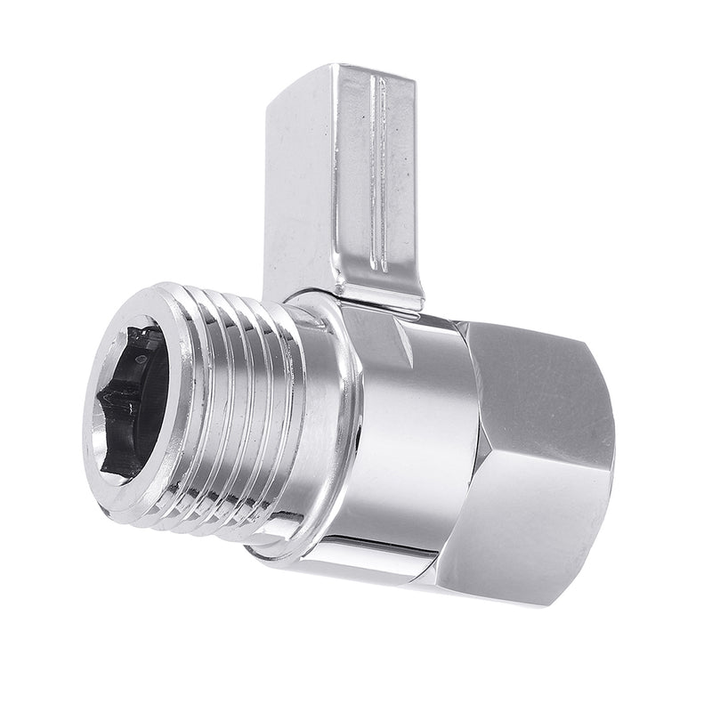 G 1/2 Shower Head Shut-Off Valve Quick Open Adapter Brass Valve Water Flow Control Regulator Bath Accessory