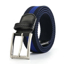 KALOAD P7B Nylon Waist Belt Leisure Belts Alloy Elastic Weave Stretch Thick Waist-belt