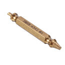 Drillpro 5pcs Double Side Damaged Screw Bolt Extractor Drill Bits Gold Oxide Edition Stripped Screw Removers