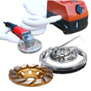 Grinder Dust Shroud with 5 Inch Diamond Grinding Wheel Disc Blades kit for Angle Grinder