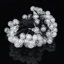 12M 8 Modes 100LED Solar String Light Crystal Ball Fairy Lamp Wedding Holiday Home Wedding Party